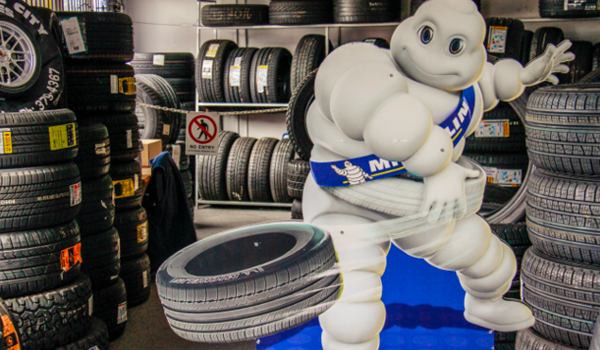 The Michelin Man in Central City Tyres