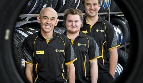 Steve's Tyre Service team