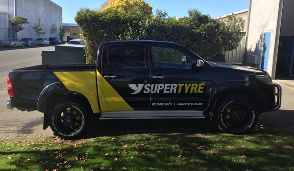 SuperTyre Christchurch work vehicle